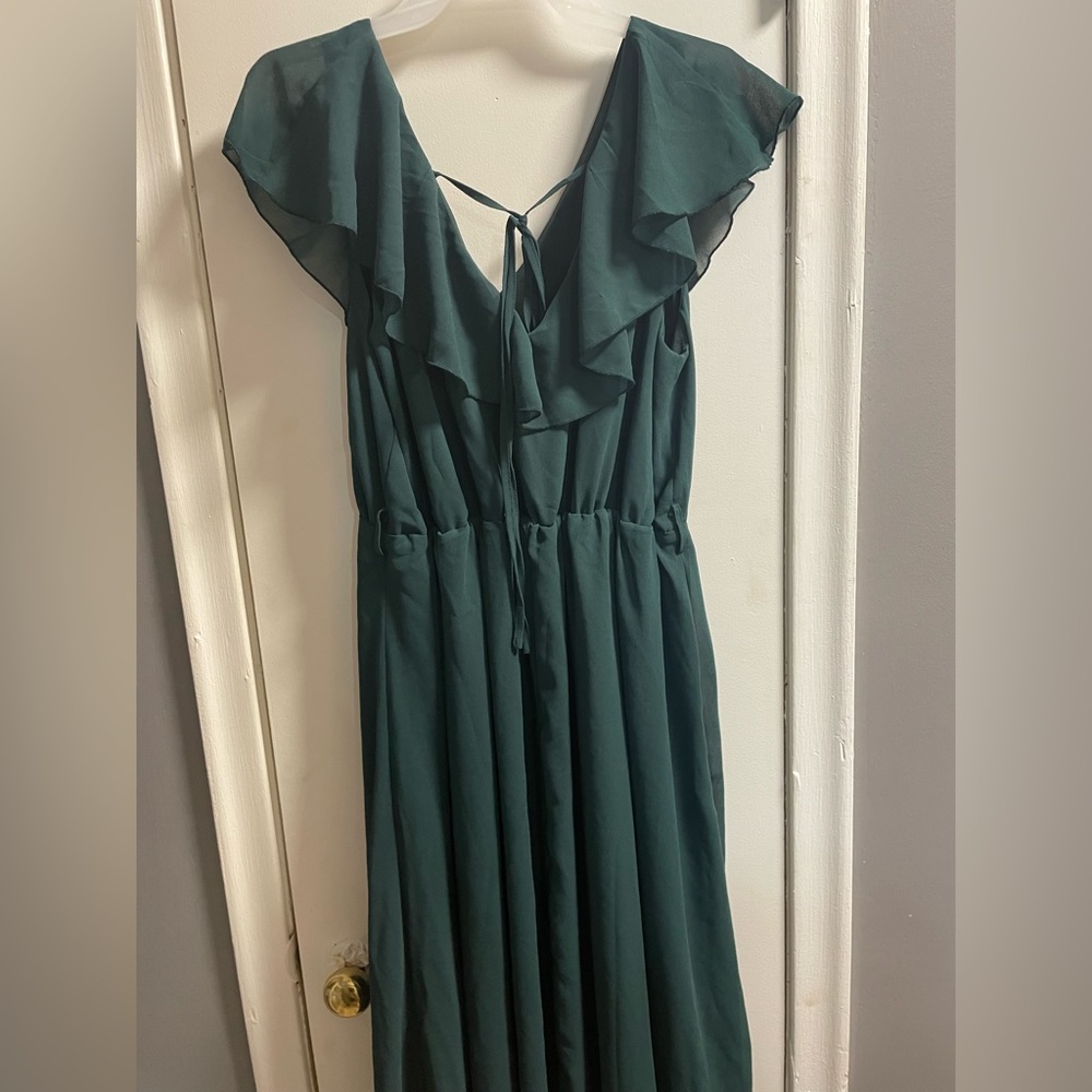 Forest green dress